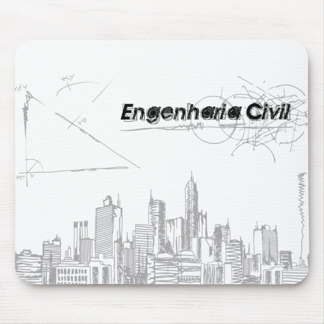 Mousepad Engenharia Civil Musmatta (Framsidan)