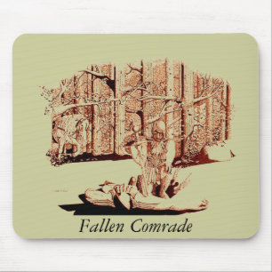 Mousepad - Fallen Kamrade - sepia Musmatta