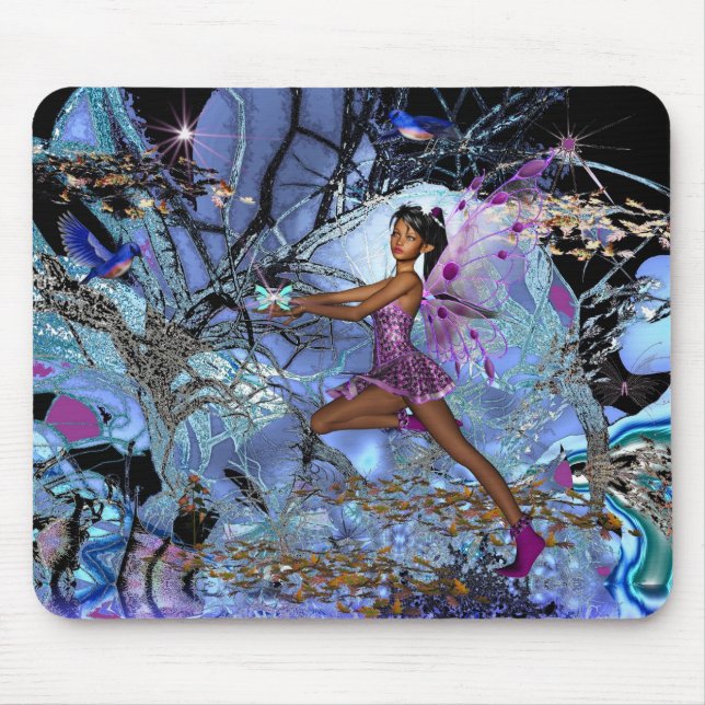 Mousepad Fantasy Art Lila Fairy Musmatta (Framsidan)