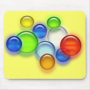 Mousepad - färgad bubblor musmatta