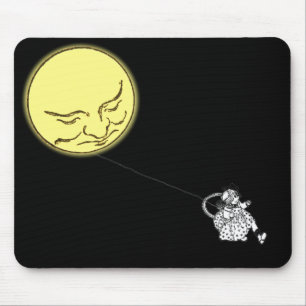 Mousepad: Flickan med månen på en stränga Musmatta
