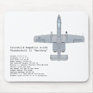 Mousepad för A-10 Warthog Musmatta