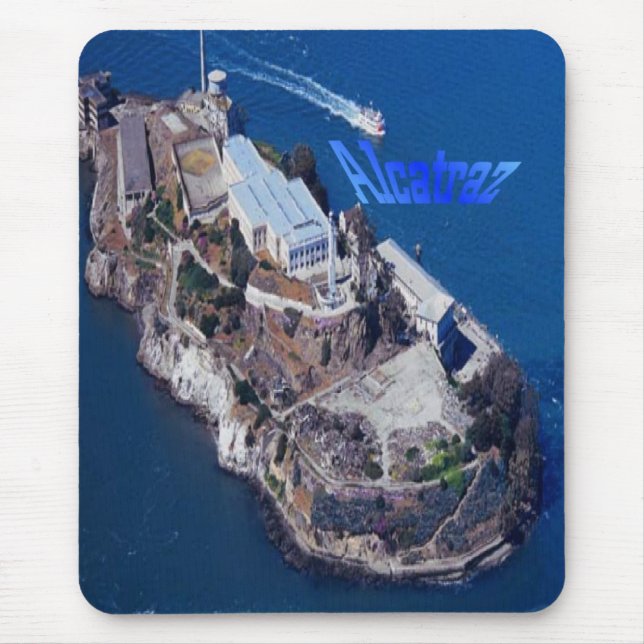 Mousepad för Alcatraz ö (prision) Musmatta (Framsidan)