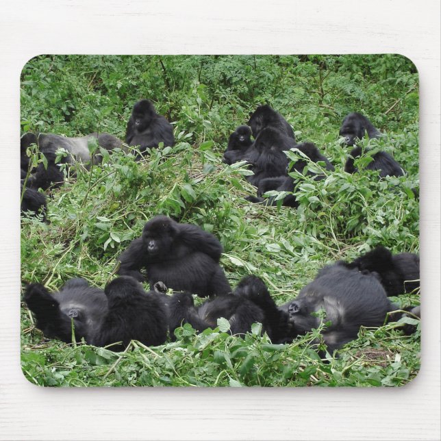 Mousepad för berggorillagrupp musmatta (Framsidan)