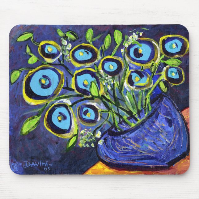 mousepad för blommigtabstrakt 17 musmatta (Framsidan)