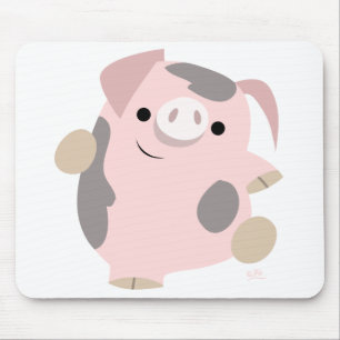 Mousepad för danstecknadgris musmatta