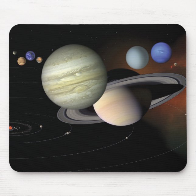 "Mousepad för det sol- systemet" Musmatta (Framsidan)