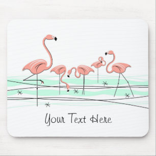 Mousepad för Flamingosgrupp"text" Musmatta