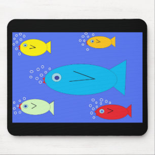 Mousepad för havfärgfisk musmatta