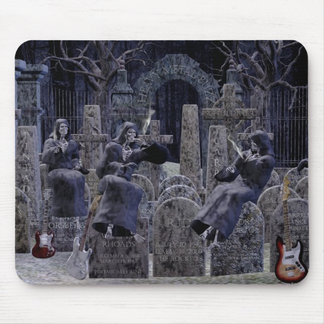 Mousepad för Heavymetalryktekyrkogård Musmatta (Framsidan)