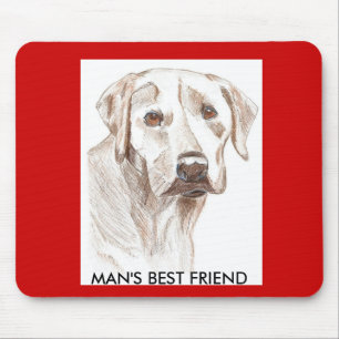 Mousepad för Labrador valpälskare Musmatta