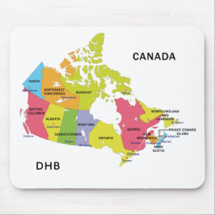 Mousepad för monogram för Kanada karta Musmatta