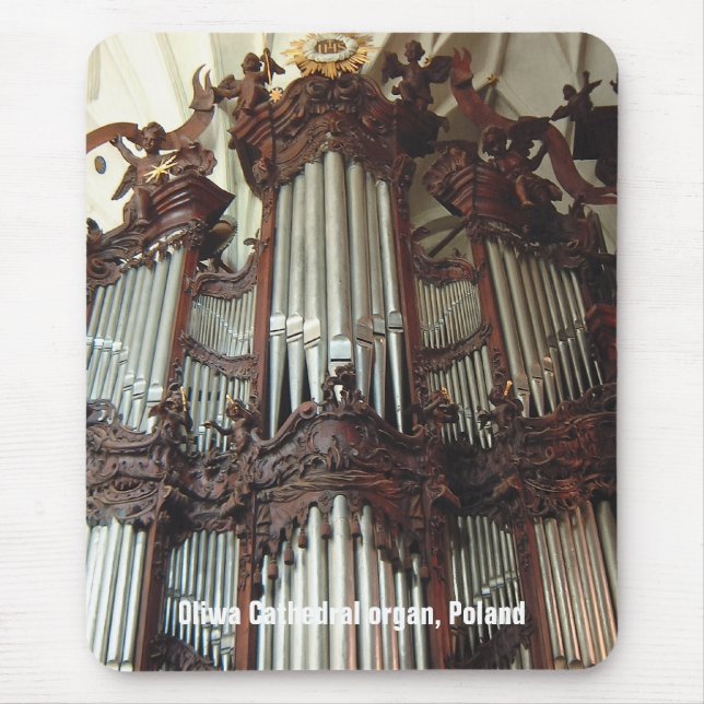 Mousepad för Oliwa domkyrkaorgan Musmatta (Framsidan)