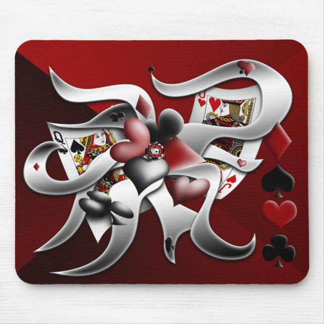 Mousepad för poker 1 match musmatta (Framsidan)