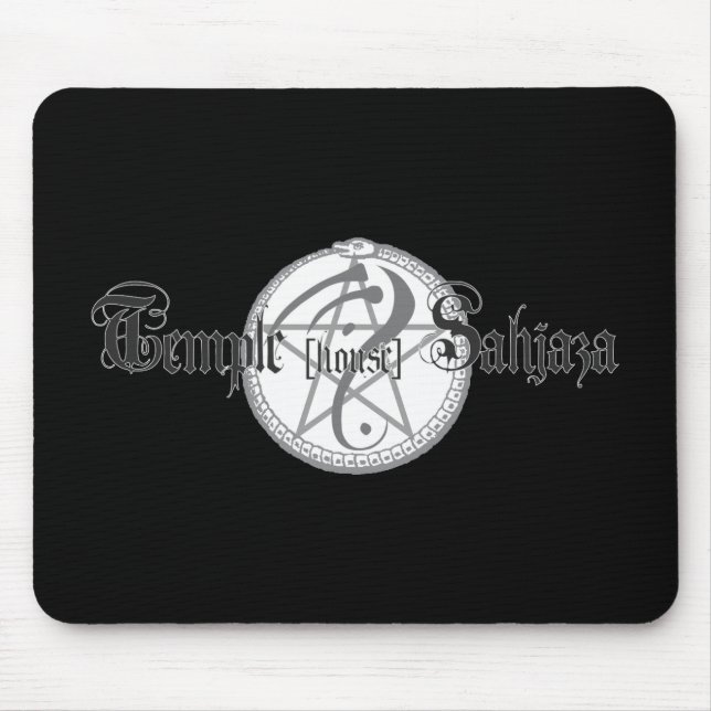 Mousepad för Sahjaza logotypsvart Musmatta (Framsidan)