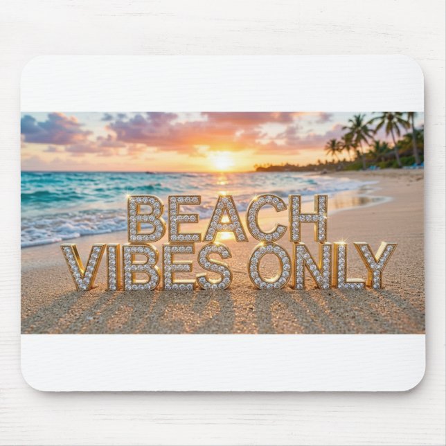 Mousepad för strandstämning musmatta (Framsidan)