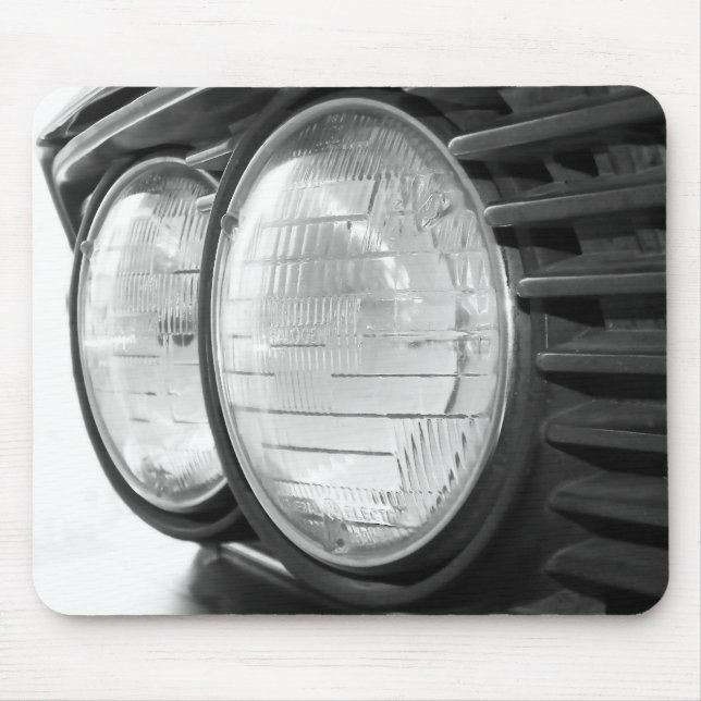 mousepad för vintageBMW billyktor Musmatta (Framsidan)