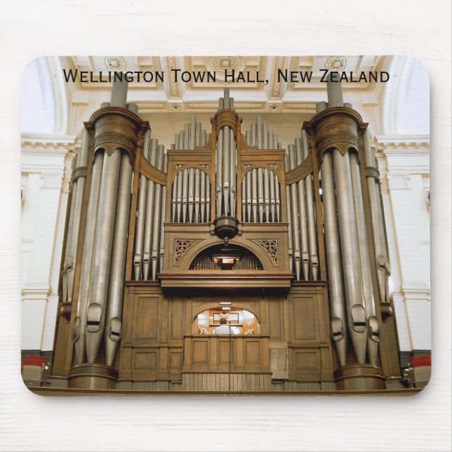 Mousepad för Wellington stadshusorgan Musmatta (Framsidan)