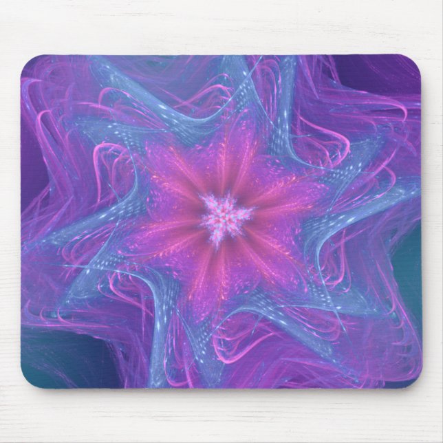 Mousepad Fractal delikat cyan Palette Musmatta (Framsidan)