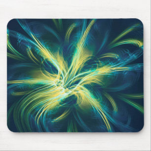Mousepad Fractal Flower Blue Palette Musmatta
