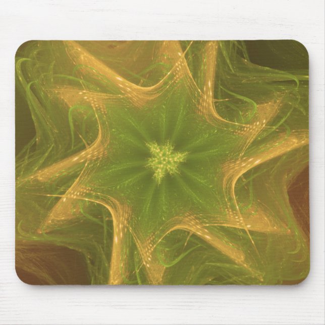 Mousepad Fractal Ljust grönt Palette Musmatta (Framsidan)