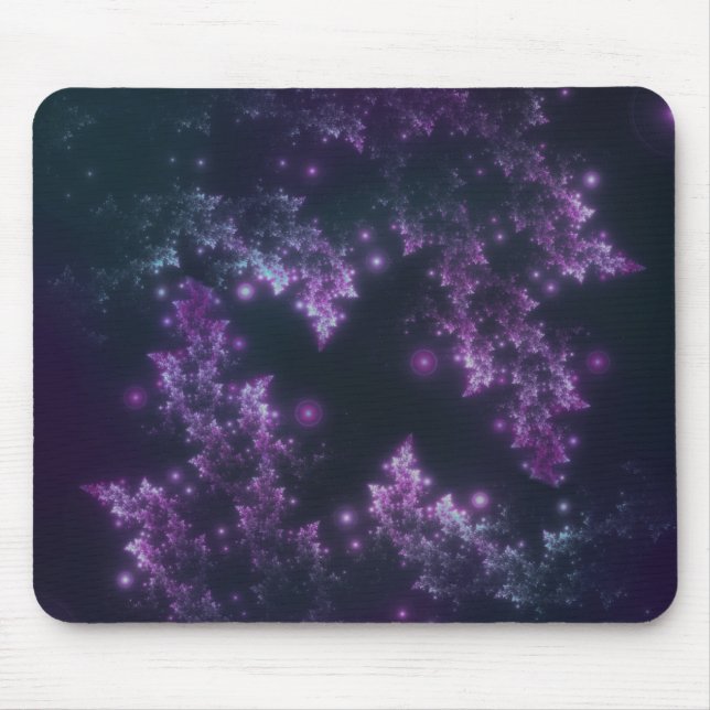 Mousepad Fractal Löv Violet Glow Musmatta (Framsidan)