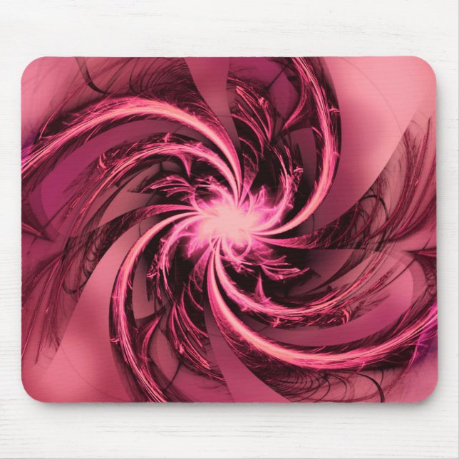 Mousepad Fractal Twisted Lila & Plum Musmatta (Framsidan)