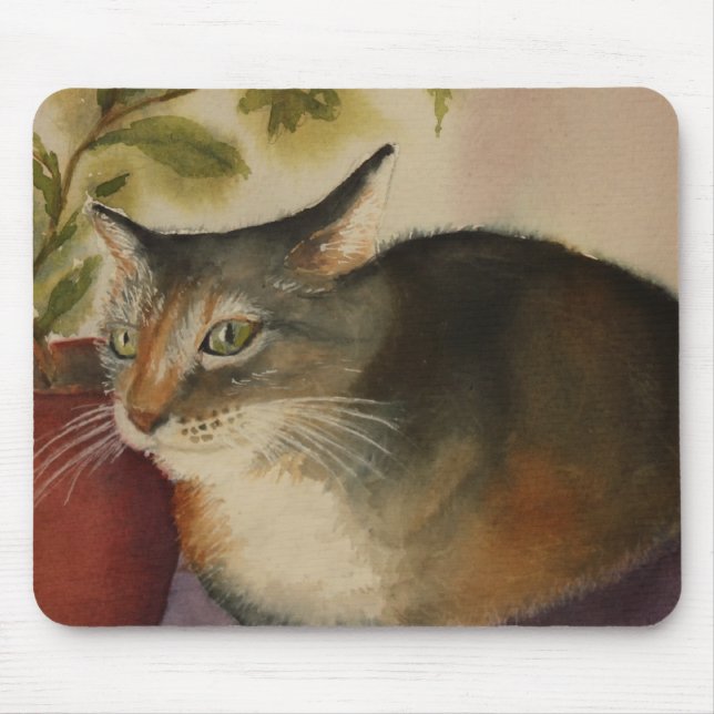 MOUSEPAD - Fransk katt Musmatta (Framsidan)