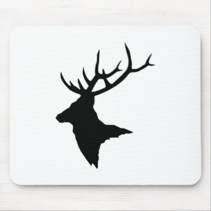 Mousepad > fullvuxen hankronhjort! [svart] musmatta