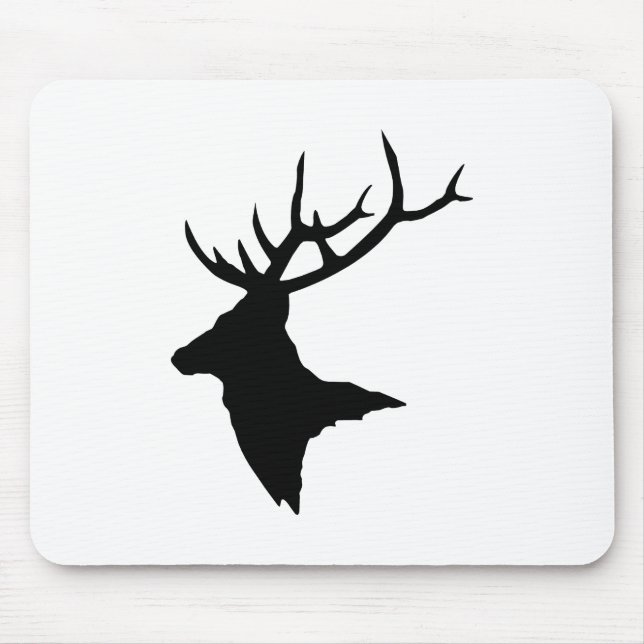 Mousepad > fullvuxen hankronhjort! [svart] musmatta (Framsidan)