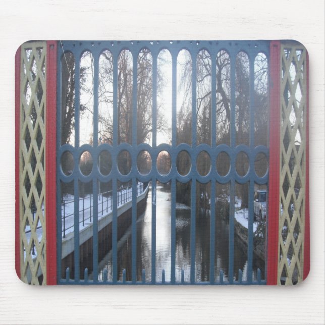 Mousepad Gated River View Thetford UK Musmatta (Framsidan)