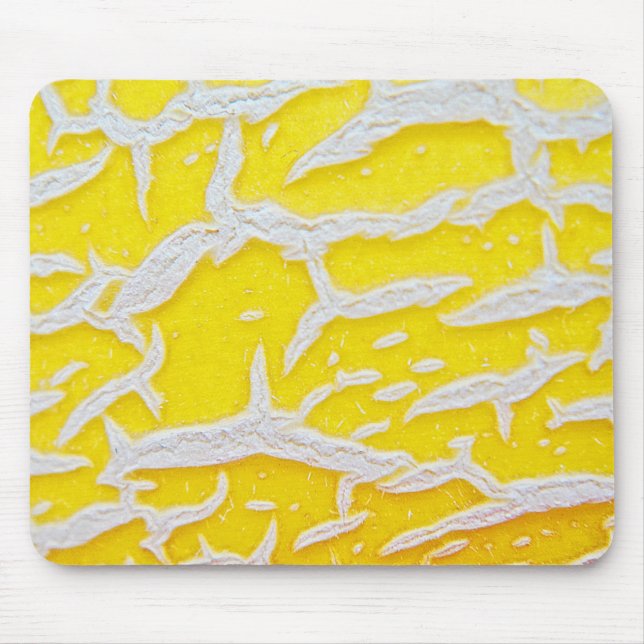 Mousepad gelb-graues Melonenmuster Musmatta (Framsidan)