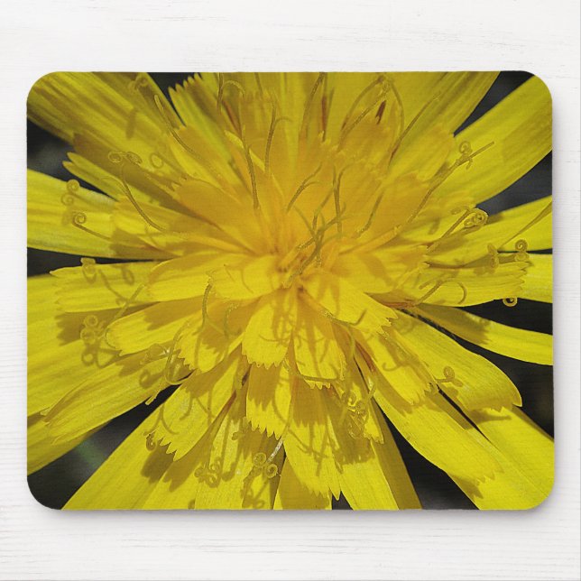 Mousepad gelbes Blütenzentrum Musmatta (Framsidan)