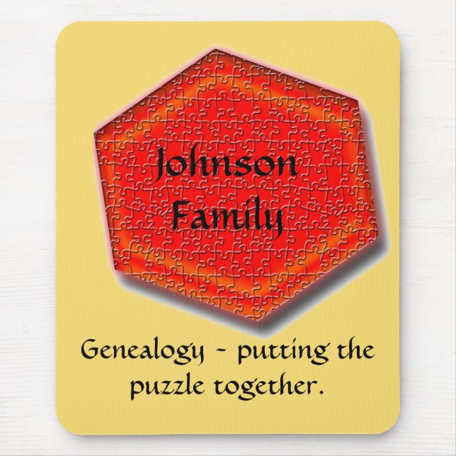 Mousepad - Genealogy - Placera puseln tillsammans Musmatta (Framsidan)
