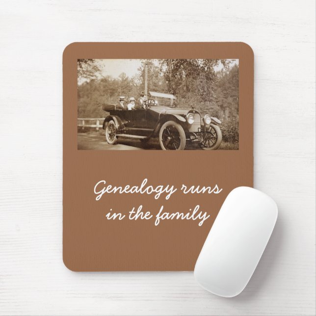Mousepad - Genealogy Springa i familjen Musmatta (Med mus)
