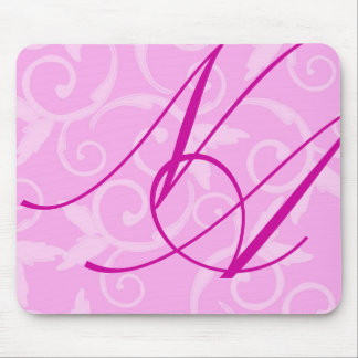 Mousepad - Girly Swirl Monogram Musmatta