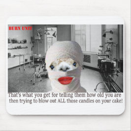 mousepad. grattis på födelsedagen. alpaca musmatta