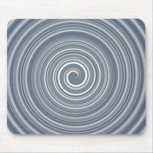Mousepad grau-weisse Spirale Musmatta