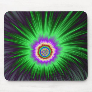 Mousepad Grönt Star Burst Musmatta