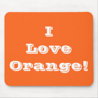 Mousepad I Kärlek Orange Musmatta