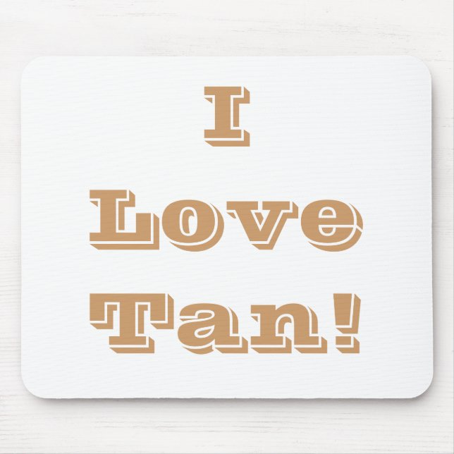 Mousepad I Kärlek Tan Musmatta (Framsidan)