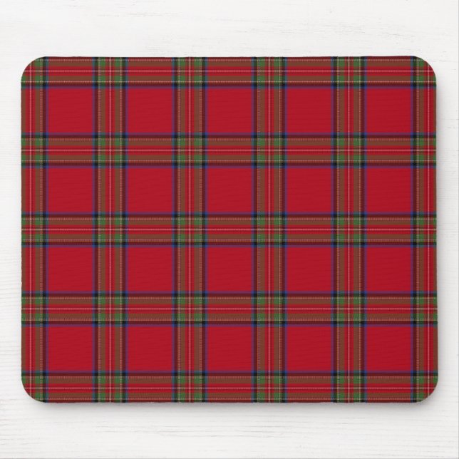 Mousepad i kunglig Stewart Tartandesign Musmatta (Framsidan)