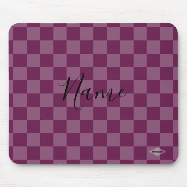 Mousepad i Raspberry Checker HAMbWG Musmatta (Framsidan)