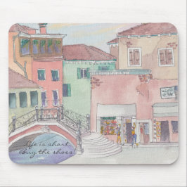 Mousepad "Italien/vattenfärgsskiss" Musmatta