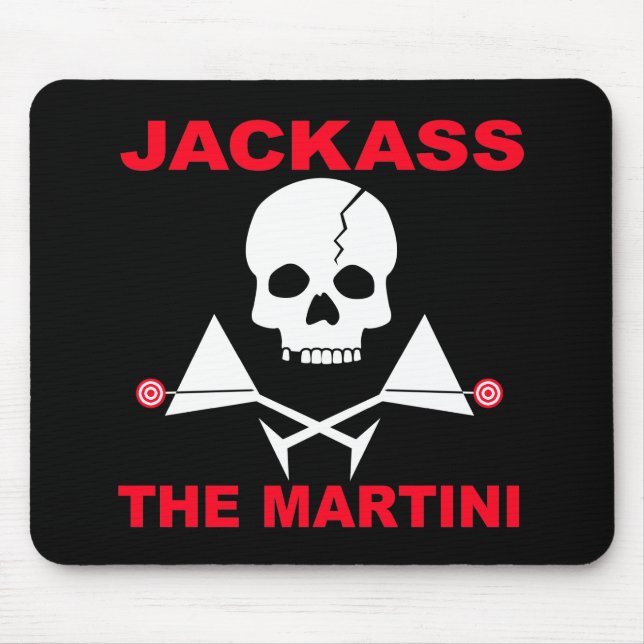 Mousepad - JACKASS, Martini Musmatta (Framsidan)