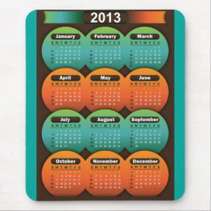 Mousepad kalender 2013 musmatta