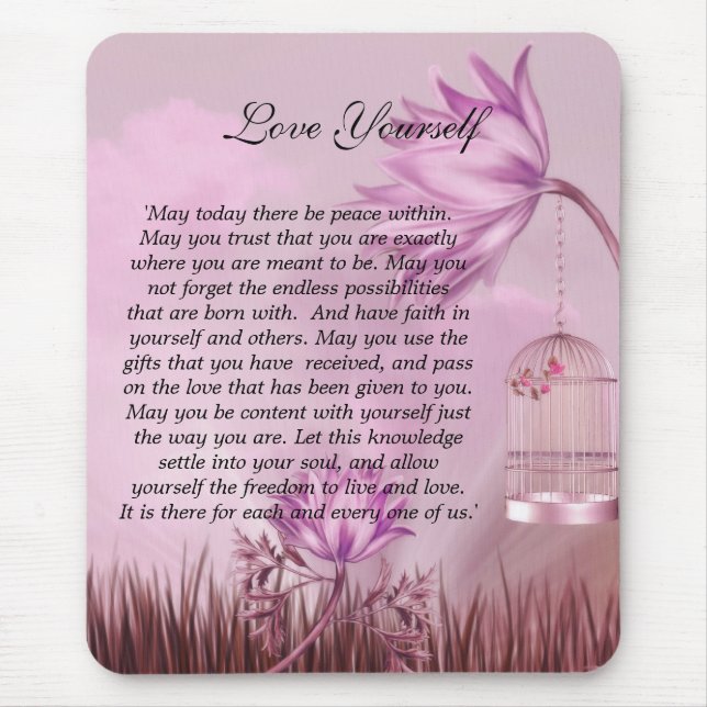 Mousepad Kärlek Yourself Musmatta (Framsidan)