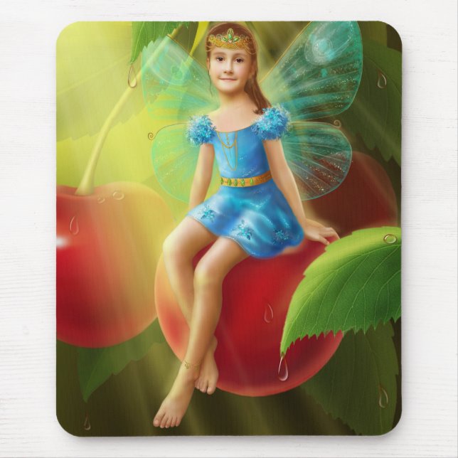 Mousepad "körsbärsträdgård" musmatta (Framsidan)