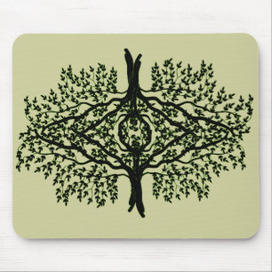 Mousepad - Leafy Kaleidoscopic Scene Musmatta