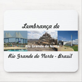 Mousepad lembrança de Rio Grande do Norte Brasil Musmatta